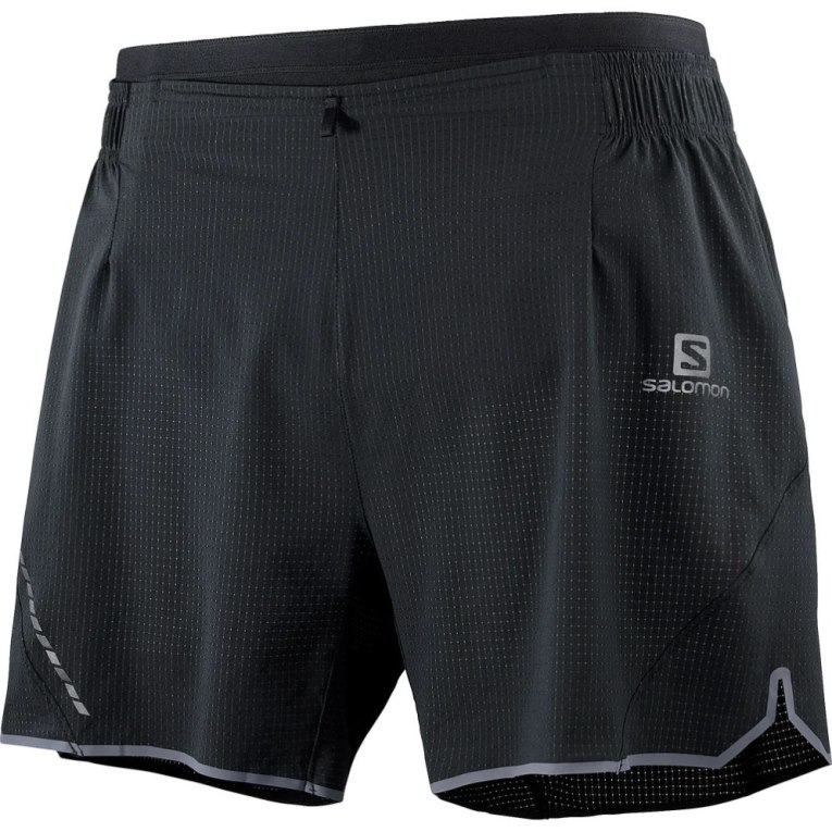 Black Salomon Sense Aero 5'' Men's Shorts | PH 56407U